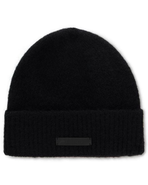 Represent Black Hat Made Of Wool And Alpaca for men