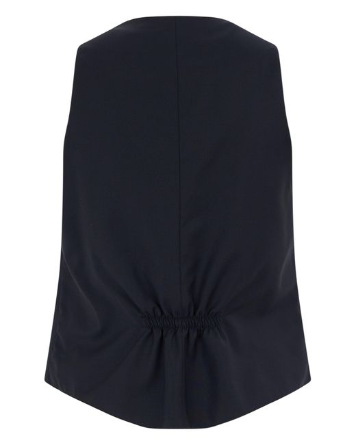 0205 Tagliatore Blue Tailored Vest Gracie