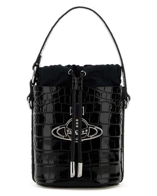 Vivienne Westwood Black Daisy Bucket Bag
