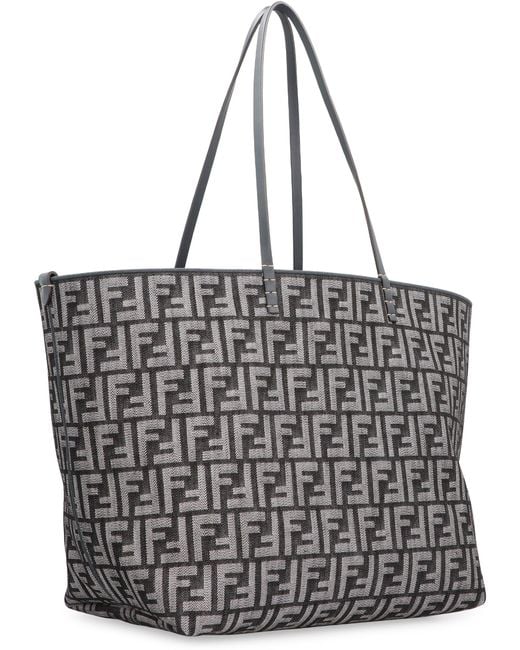 Fendi Gray Large Roll Shopper