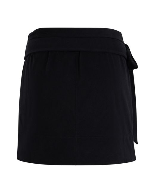 Isabel Marant Black Short Wrap