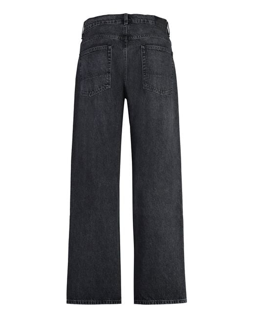 Our Legacy Blue Third Cut Wide-Leg Jeans for men