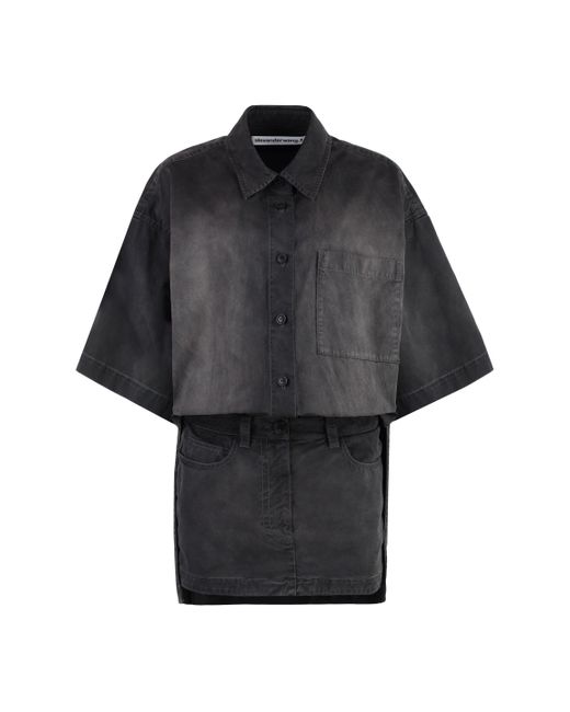 Alexander Wang Black Shirtdress