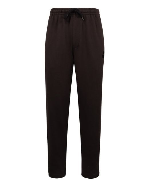 Isabel Marant Black Cotton Track-pants for men