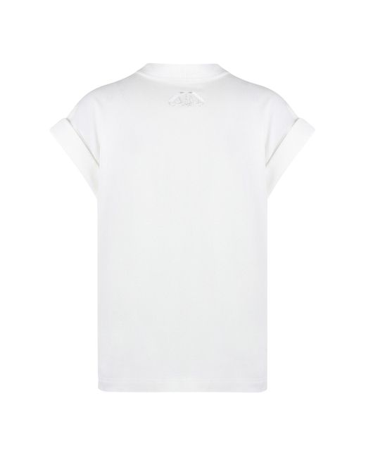 T-shirt in cotone di Alexander McQueen in White