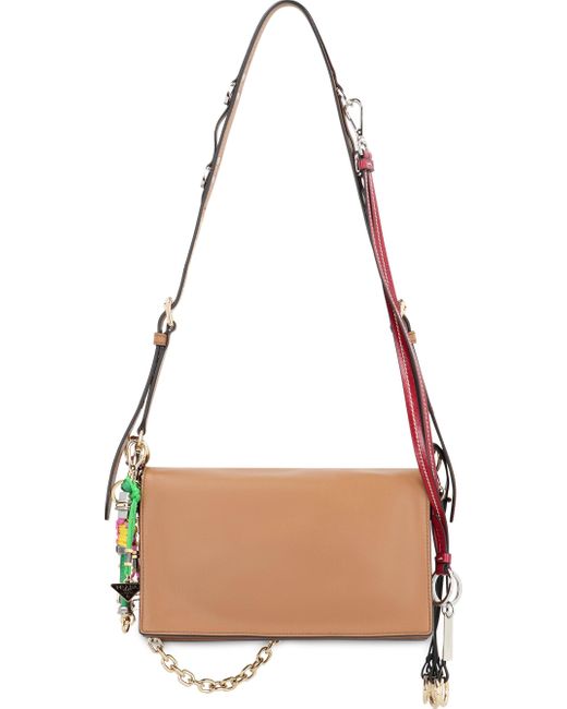 Borsa a spalla Soft Sound small in pelle di Prada in Multicolor