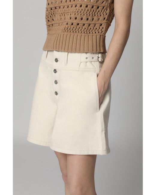 Jil Sander White Ss24 Denim Shorts By