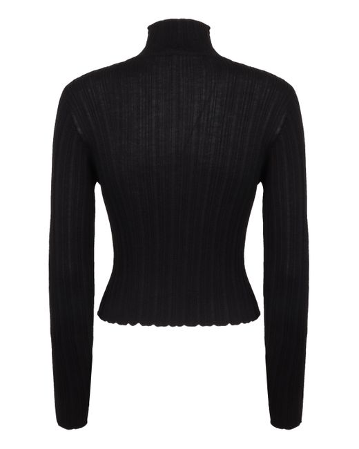 GIUSEPPE DI MORABITO Black Long-Sleeve Top