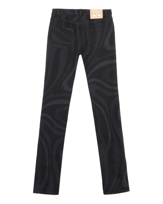 Emilio Pucci Blue 5-Pocket Straight-Leg Jeans