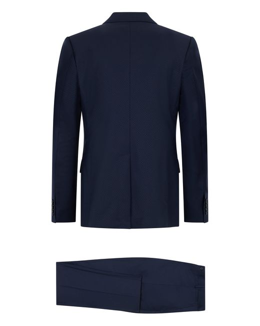 Dolce & Gabbana Blue Dolce & Gabbana Two-Piece Wool Suit for men