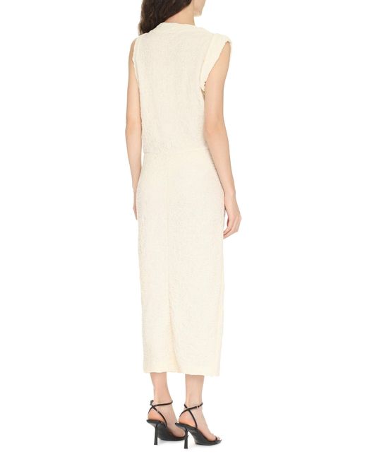 Isabel Marant White Franzy Cotton-Blend Dress