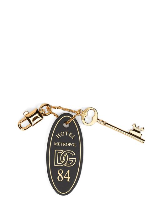 Dolce & Gabbana Metallic Keychain With Tassel