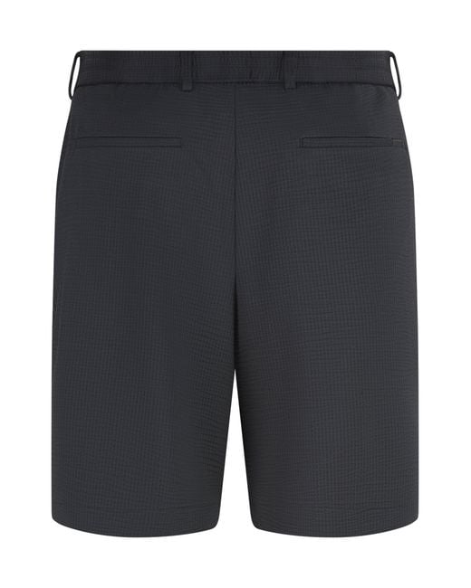 Boss Gray Techno Fabric Bermuda-Shorts for men
