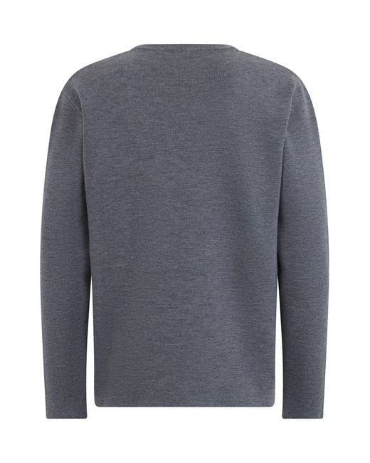 Slowear Gray Crewneck Sweater for men