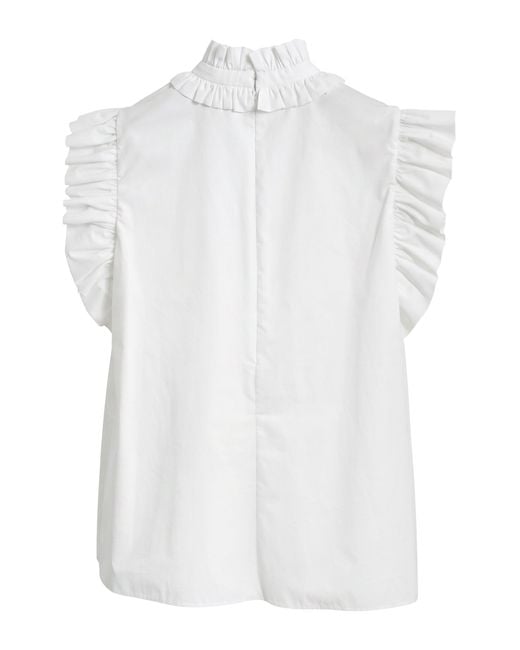 Jil Sander White Cotton Blouse