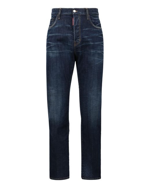 DSquared² Blue 642 5-Pocket Straight-Leg Jeans for men