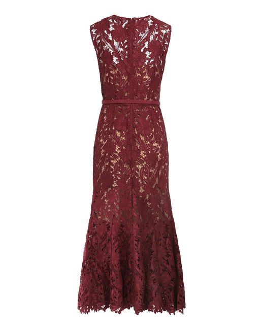 Self-Portrait Purple Midi Dress