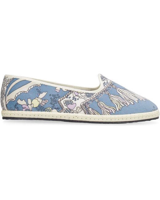 Emilio Pucci Fabric Ballet Flats - Save 49% | Lyst