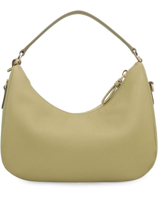 Borsa Sac Soft Grain in pelle di Prada in Green