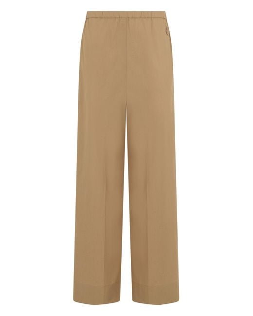 Moncler Natural Loose Cotton Pants