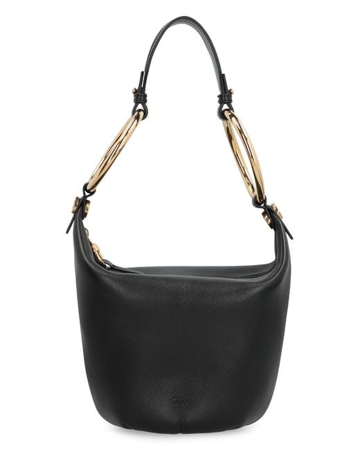 Chloé Black Small Leather Bracelet