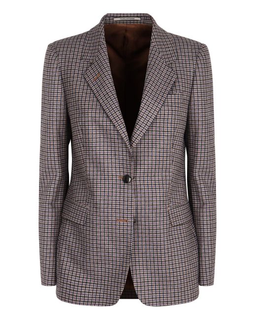 Giacca monopetto a due bottoni di 0205 Tagliatore in Brown