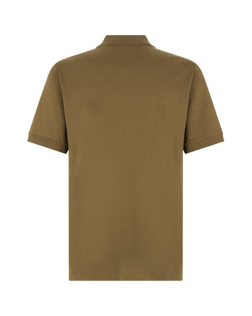 Boss Green Cotton Polo With Zipper for men