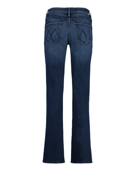 Jeans The Hustler Ankle Fray di Mother in Blue