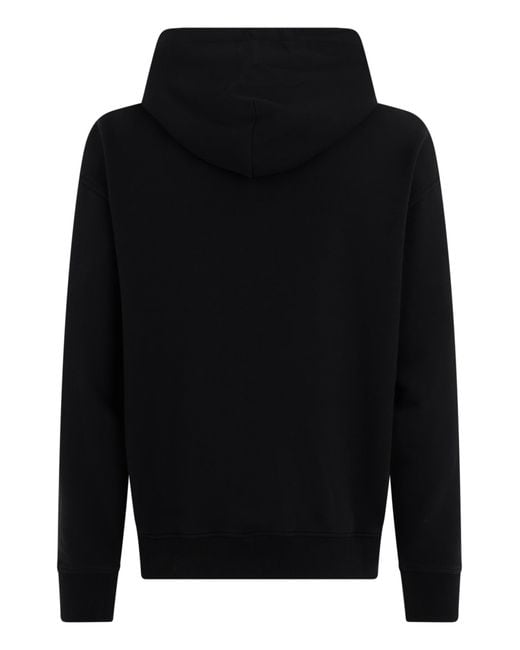 Palm Angels Black Cotton Hoodie for men