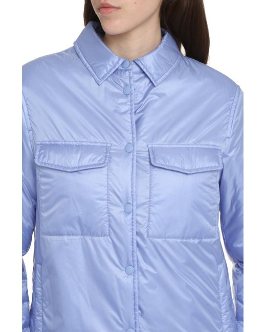 Overshirt in nylon di Woolrich in Blue