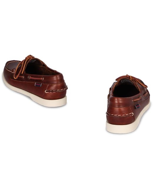 Sebago Brown Portland Leather Boat Shoes