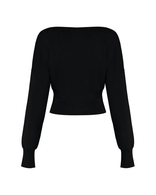 P.A.R.O.S.H. Black Lime Wool And Cashmere Sweater for men