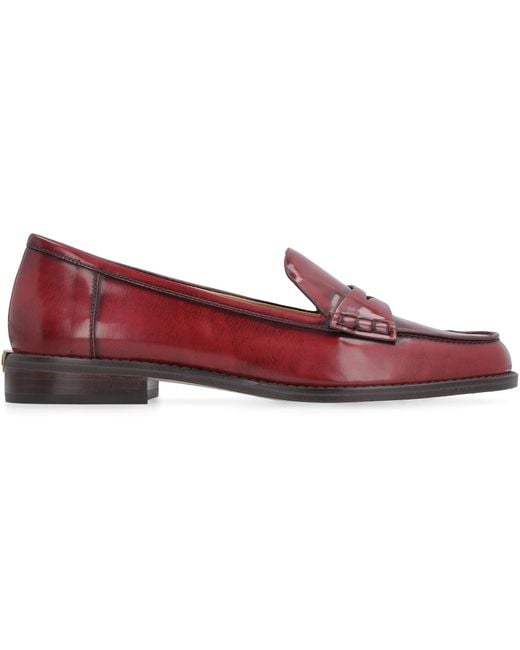michael kors red loafers