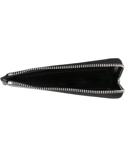 Palm Angels Black Leather Card Holder for men