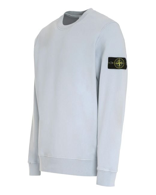 Stone Island Gray Cotton Crew-neck Sweatshirt for men