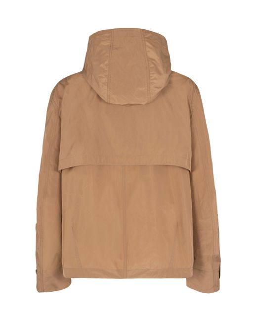 Ferragamo Brown Techno Fabric Jacket for men