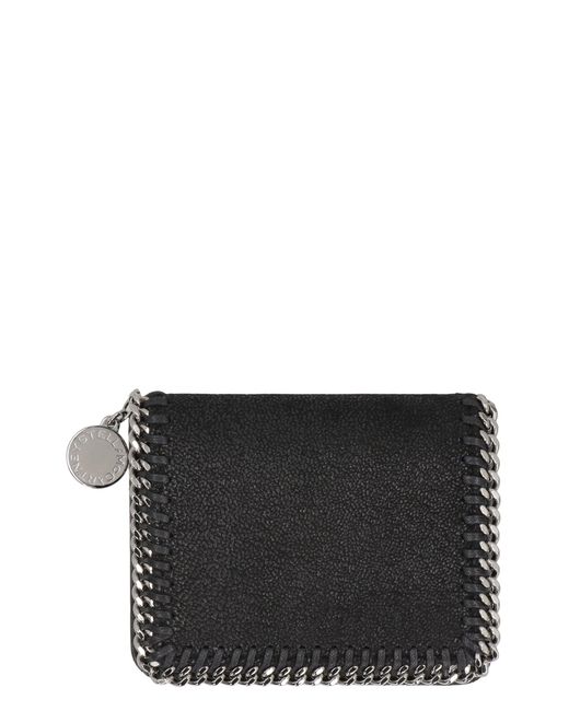 Stella McCartney Black Bi-Fold Wallet Falabella