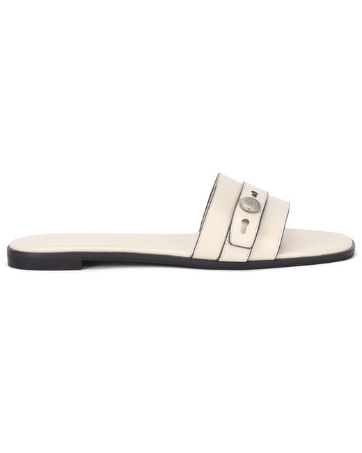 Tory Burch White Slider Sandal Romy
