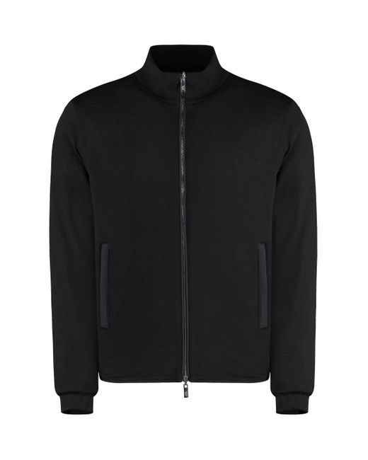 Emporio Armani Black Reversible Bomber Jacket for men