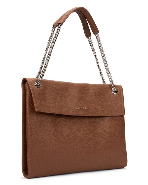 Orciani Brown Shoulder Bag Venus Soft Medium