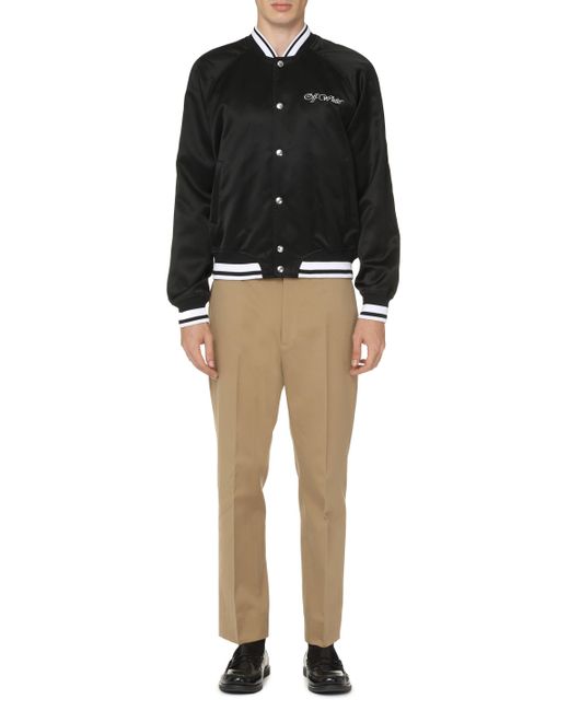 Off-White c/o Virgil Abloh Black Souvenir College Jacket for men