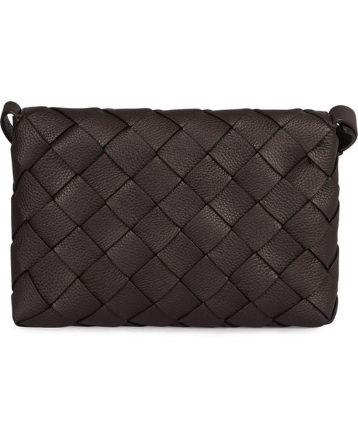 Borsa a tracolla Diago Grande in pelle di Bottega Veneta in Gray da Uomo