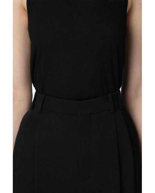Saint Laurent Black Wool Trousers