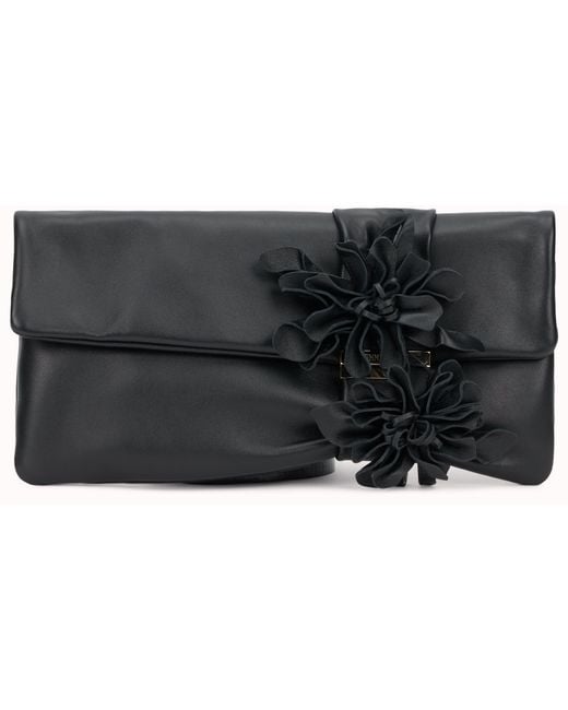 Jimmy Choo Gray Leather Clutch
