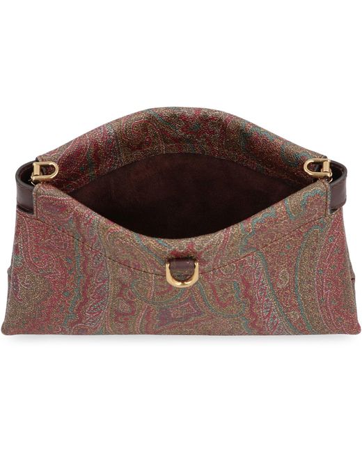 Etro White Clutch Talk Mini With Shoulder Strap