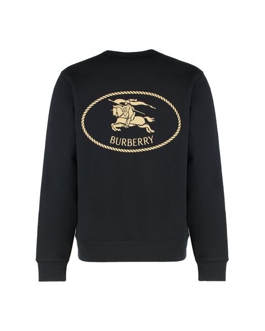 Burberry Black Crew Neck Sweatshirt for men