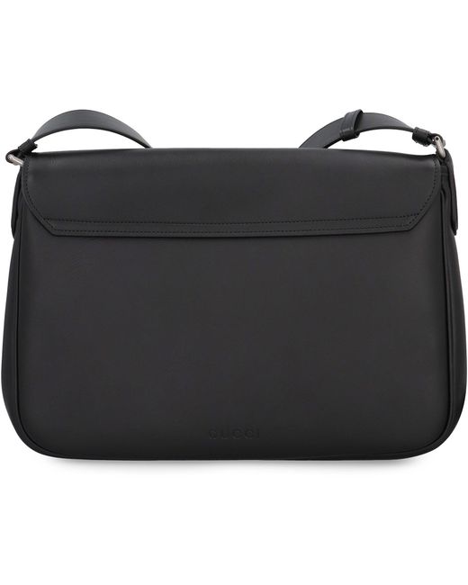 Gucci Black Dionysus Grained Leather Bag for men