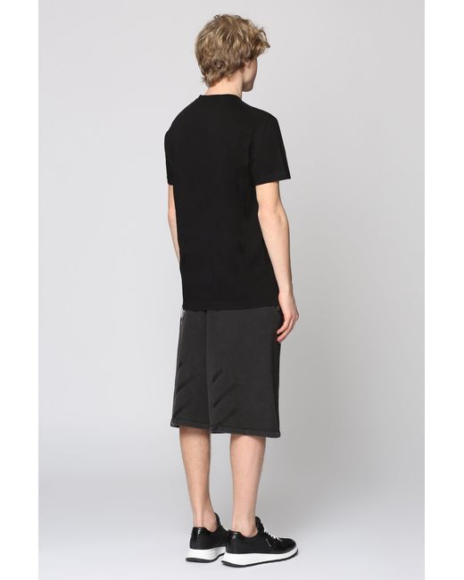Off-White c/o Virgil Abloh Black Printed Sweatshorts for men