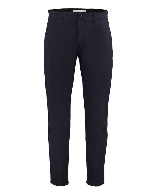 Department 5 Blue Prince Stretch Cotton Chino Trousers for men