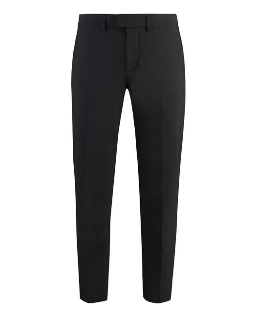 Dondup Black Pablo Wool Blend Trousers for men